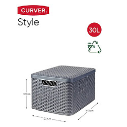 Avis Curver Boîte de Rangement Style L 30L