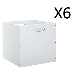 Pegane Lot de boîtes de rangement - Blanc
