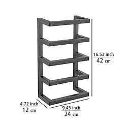 Avis WENKO Porte-serviettes en acier inoxydable - Noir