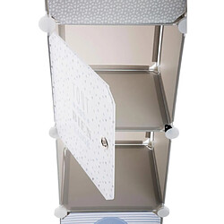 Atmosphera Colonne de rangement 4 tiroirs - Gris