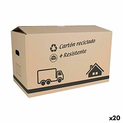 Confortime Boîte de rangement Carton - Lot de 20