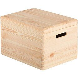 Astigarraga Boîte Rangement Pin Massif Couvercle T4