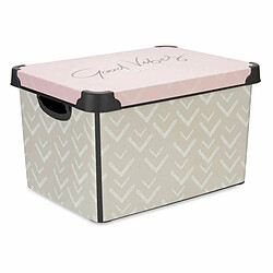Kipit Boîte de Rangement Vibes Flèches Rose