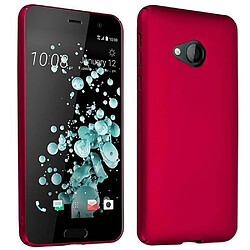 Cadorabo HTC U PLAY - Rouge Étui métallique - Protection tout autour - Ajustement parfait - Design attrayant