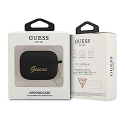 Avis Guess maroquinerie coque AirPods Pro - Noir