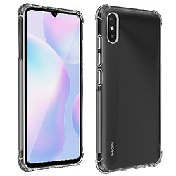 Avizar Pack Protection Redmi 9A / 9AT 360° Coque souple transparente - Verre trempé 9H - Protection à 360° - Angles renforcés
