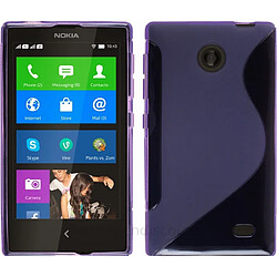 Htdmobiles Coque en silicone Nokia X / X+ - Mauve pas cher