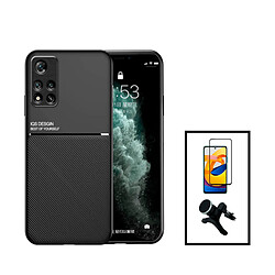 Phonecare Kit Coque Redmi Note 11E Pro - Noir Protection silicone luxe magnétique - Inclus support voiture