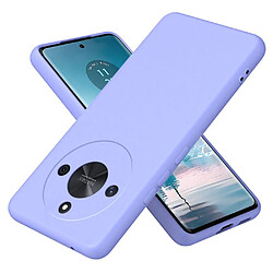 Htdmobiles HTD Mobiles Coque silicone gel - Honor Magic 6 Lite 5G - Mauve Coque téléphone - Fine et légère - Protection anti-chocs - Accès libre connectiques et appareil photo