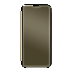 Avizar Étui Clear View pour Samsung Galaxy S23 - Doré Housse effet miroir - Clapet translucide - Protection intégrale