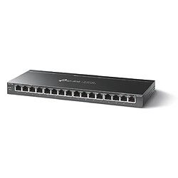 TP-Link TL-SG116P commutateur réseau Non-géré Gigabit Ethernet (10/100/1000) Connexion Ethernet, supportant l'alimentation via ce port (PoE) Noir