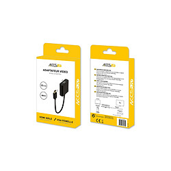 Adaptateur HDMI vers VGA 20 cm - Noir