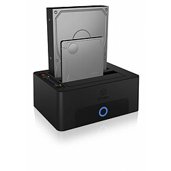 ICY BOX Dual SSD/HDD Docking Station USB 3.0 - Noir