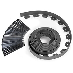 Idmarket Market Bordurette de jardin 8M Gris Anthracite