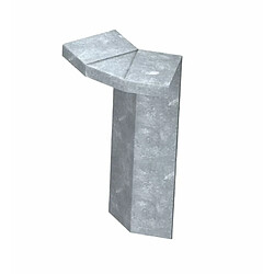 Green-split Coin extérieur Clôture Anti limace 135°