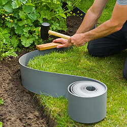 Avis Nature Bordure jardin Polyéthylène Gris