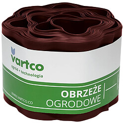 Vartco Bordure de Pelouse Ondulée 20cm x 9m Brun