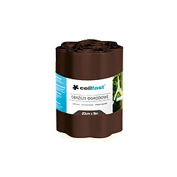 Cellfast Bordure ondulée 20 cm x 9 m - Marron