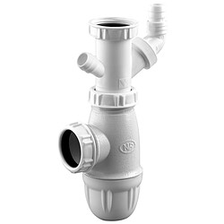 Siphon d'évier Valentin - Avec culot pour machine à laver - Modèle 75220000100