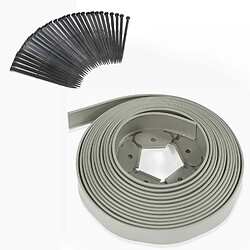 Idmarket MARKET Bordurette de Jardin Flexible - Grise