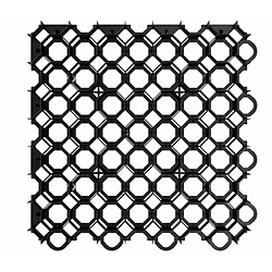 Green-split Grille de pelouse - Noir