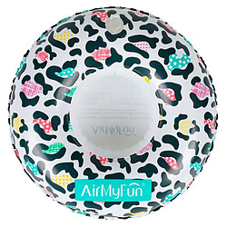 airmyfun Porte Boisson Gonflable Léopard