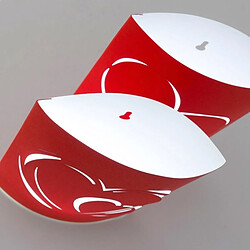 Totalcadeau Lot de 2 Lampions LED Coeurs