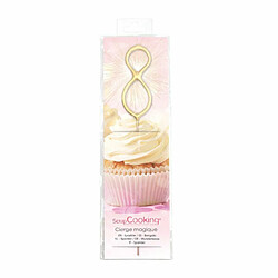 Scrapcooking Bougie Magique Chiffre 8 - 17.5 cm