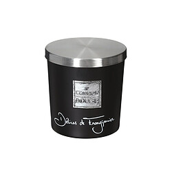 Atmosphera, Createur D'Interieur Bougie Parfumée Ø 7 cm Délice Frangipanier - Atmosphera Bougie parfumée - Cylindrique - Noir - Cire - Durée 24h - 0,31 kg