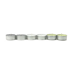 Comptoir Des Bougies Lot de 6 bougies parfumées Zen - Vert, ardoise et blanc
