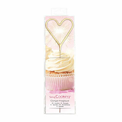 Scrapcooking Bougie Magique 18 cm - Coeur