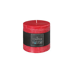 Bougie Cylindrique Atmosphera - Ø 10 x H 10 cm - Rouge