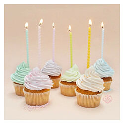 Scrapcooking Bougies Longues Torsadées Pastel
