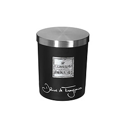 Atmosphera, Createur D'Interieur Bougie Parfumée Atmosphera - Ø 8 cm - Délice de Frangipanier Bougie parfumée en verre - Délice de Frangipanier - Noir - 40 heures de combustion