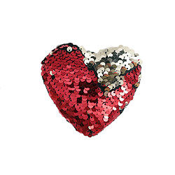Heart Of The Home Décoration pour sapin de Noël en sequin Coeur - Rouge