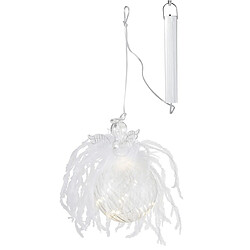 Paris Prix Boule de Noël Led Ange & Plume - Transparent