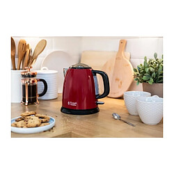 Bouilloire sans fil 1l 2400w rouge - 24992-70 - RUSSELL HOBBS pas cher