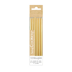ScrapCooking Bougies Longues Dorées