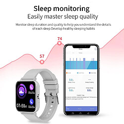 Acheter Yonis Montre Intelligente Rose Suivi Santé Bluetooth 1.69