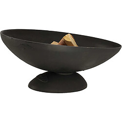 FANCY FLAMES Brasero ovale en fonte