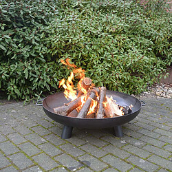 Fancy Flames Brasero acier trois pieds