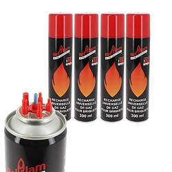 Recharge Gaz Belflam 300ml - Lot de 4