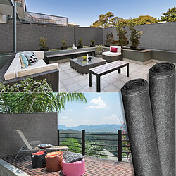 Idmarket Brise vue renforcé 2 x 10 M - Gris 220 gr/m² PRO pas cher
