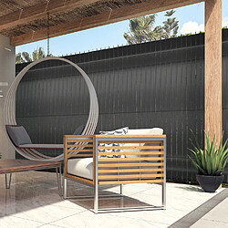 Idmarket Kit de lamelles occultantes PVC grises L.60 M