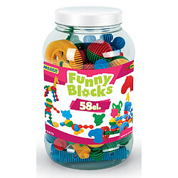 WADER Blocs Funny ensemble - 58 pièces