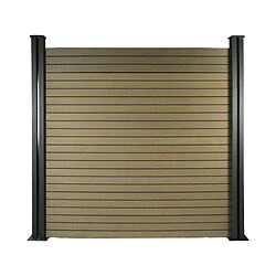 Habitat Et Jardin Lot de 6 lames composite de clôture - L160 cm x l25.8cm x ép. 2cm - Terracotta