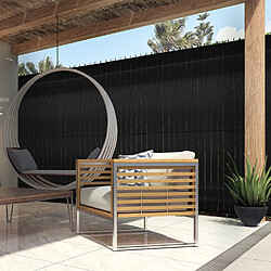 Idmarket Kit de lamelles occultantes PVC noires L.60 M