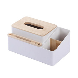 Organisateur portable en bambou - Blanche