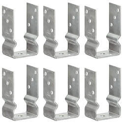 VIDAXL Piquets 6 pcs Argenté
