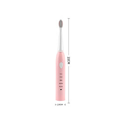 Avis Brosse à dents électrique USB - Blanc rose